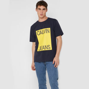 Calvin Klein pánské tmavě modré tričko Box - M (402)